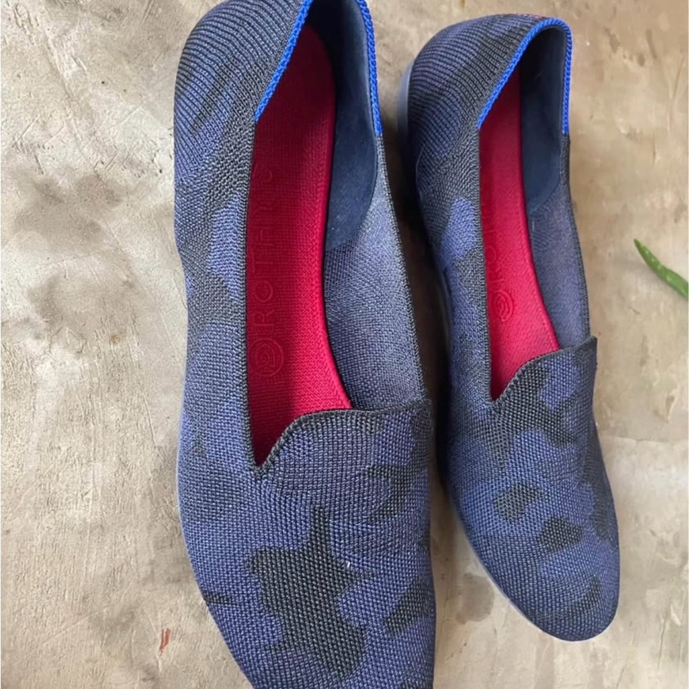 Rothy's Women's Navy Camouflage Loafers - Picture 2 of 3